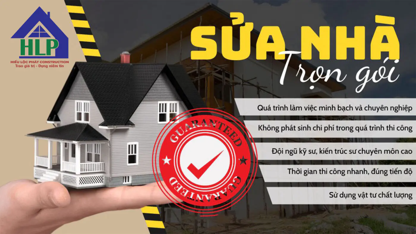 Cam kết dịch vụ sửa chữa nhà trọn gói tại Hiếu Lộc Phát