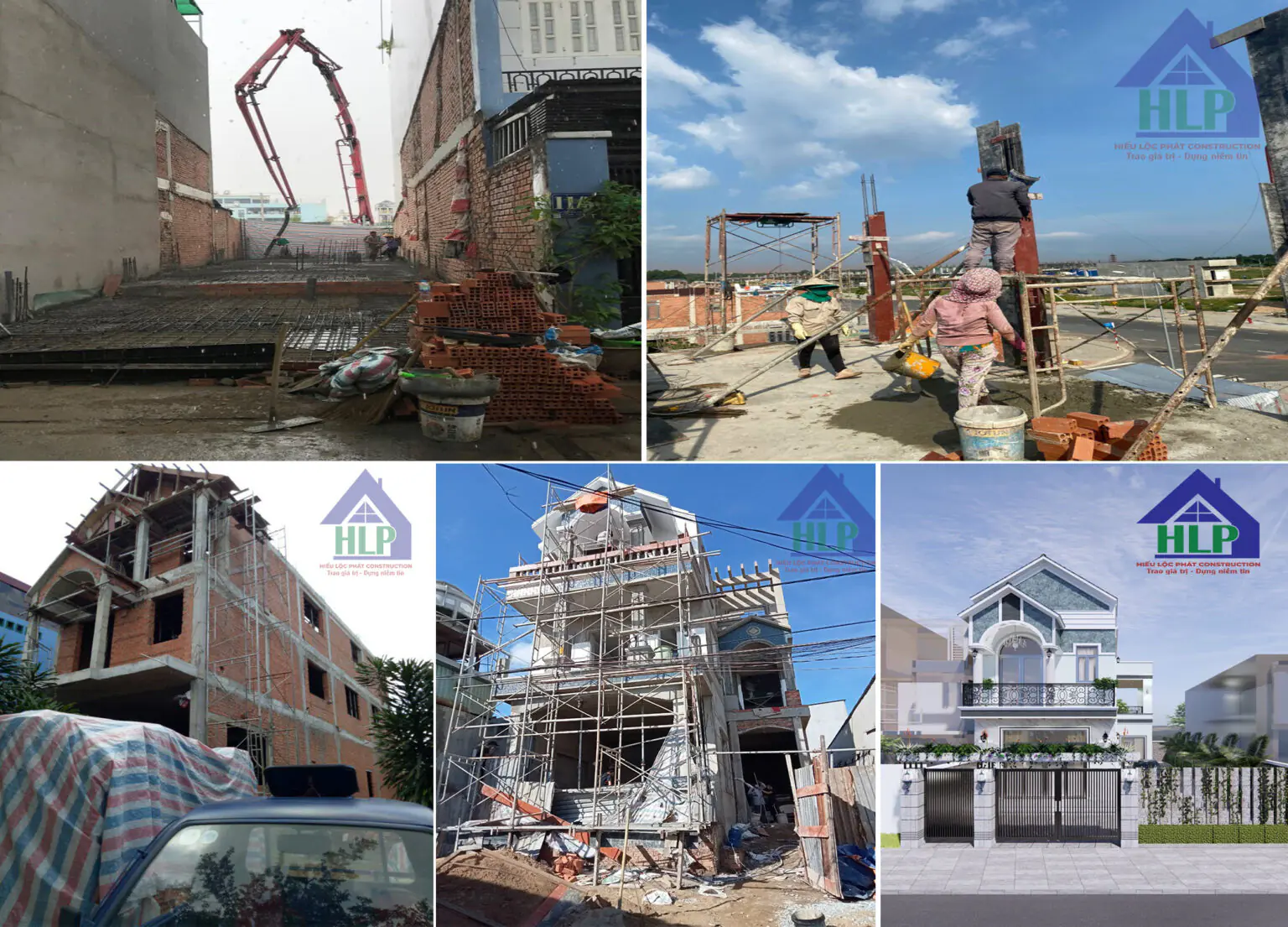 Dịch vụ xây nhà phần thô chất lượng, đúng kỹ thuật