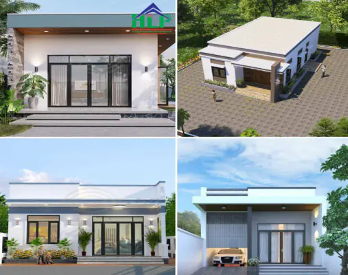 thiết kế nh&agrave; cấp 4 